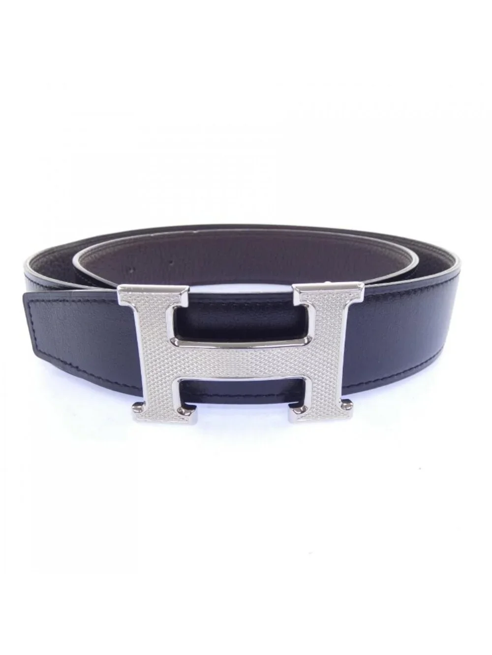 Hermes Guilloche 32 Reversible Belt